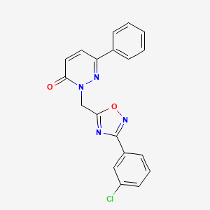 2-((3-(3-chlorophenyl)-1,2,4-oxadiazol-5-yl)methyl)-6-phenylpyridazin-3(2H)-one