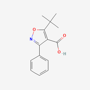 5-(Tert-butyl)-3-phenylisoxazole-4-carboxylic acid
