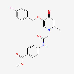 methyl 4-(2-(5-((4-fluorobenzyl)oxy)-2-methyl-4-oxopyridin-1(4H)-yl)acetamido)benzoate