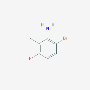 molecular formula C7H7BrFN B2983804 6-溴-3-氟-2-甲基苯胺 CAS No. 1692737-59-9