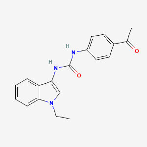 1-(4-acetylphenyl)-3-(1-ethyl-1H-indol-3-yl)urea