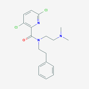 3,6-dichloro-N-[2-(dimethylamino)ethyl]-N-(2-phenylethyl)pyridine-2-carboxamide