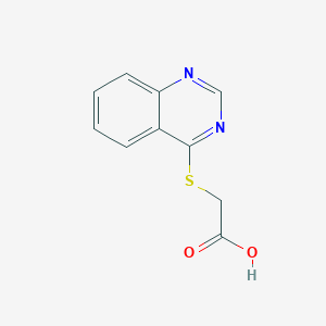 molecular formula C10H8N2O2S B2983843 (Quinazolin-4-ylsulfanyl)-acetic acid CAS No. 63586-46-9
