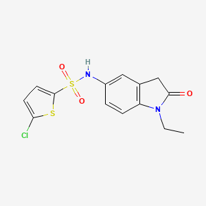 5-chloro-N-(1-ethyl-2-oxoindolin-5-yl)thiophene-2-sulfonamide