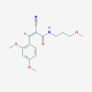 (Z)-2-Cyano-3-(2,4-dimethoxyphenyl)-N-(3-methoxypropyl)prop-2-enamide