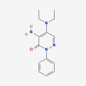 4-Amino-5-(diethylamino)-2-phenylpyridazin-3-one
