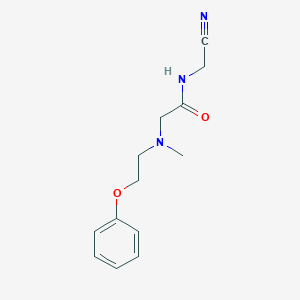 N-(cyanomethyl)-2-[methyl(2-phenoxyethyl)amino]acetamide