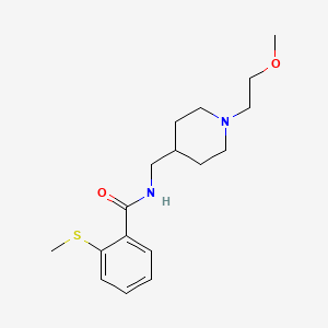 N-((1-(2-methoxyethyl)piperidin-4-yl)methyl)-2-(methylthio)benzamide
