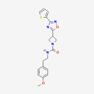N-(4-methoxyphenethyl)-3-(3-(thiophen-2-yl)-1,2,4-oxadiazol-5-yl)azetidine-1-carboxamide