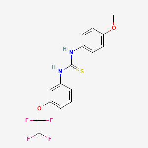 1-(4-Methoxyphenyl)-3-[3-(1,1,2,2-tetrafluoroethoxy)phenyl]thiourea