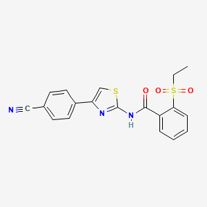 N-(4-(4-cyanophenyl)thiazol-2-yl)-2-(ethylsulfonyl)benzamide