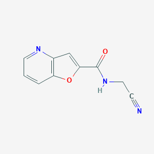 molecular formula C10H7N3O2 B2983951 N-(Cyanomethyl)furo[3,2-b]pyridine-2-carboxamide CAS No. 2249492-94-0