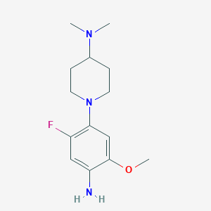 1-(4-Amino-2-fluoro-5-methoxyphenyl)-N,N-dimethyl-4-piperidinamine