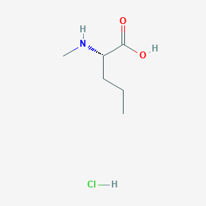 B2983956 (S)-2-(Methylamino)pentanoic acid hydrochloride CAS No. 1899809-55-2; 19653-78-2