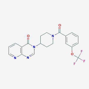 3-(1-(3-(trifluoromethoxy)benzoyl)piperidin-4-yl)pyrido[2,3-d]pyrimidin-4(3H)-one