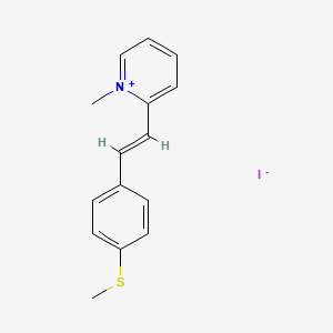 molecular formula C15H16INS B2983958 1-Methyl-2-[4-(methylsulfanyl)styryl]pyridinium iodide CAS No. 1047974-85-5