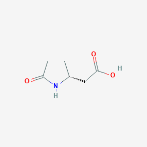 molecular formula C6H9NO3 B2983959 [(2R)-5-Oxo-2-pyrrolidinyl]acetic acid CAS No. 65137-60-2