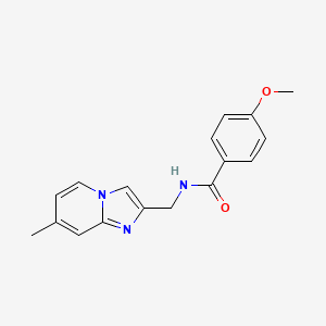 4-methoxy-N-((7-methylimidazo[1,2-a]pyridin-2-yl)methyl)benzamide