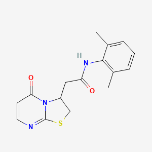 N-(2,6-dimethylphenyl)-2-(5-oxo-3,5-dihydro-2H-thiazolo[3,2-a]pyrimidin-3-yl)acetamide