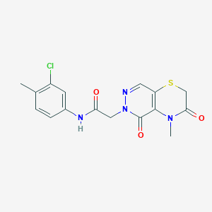 2-[2-(3-methoxyphenyl)-4-oxo-3,4-dihydro-5H-pyrido[2,3-b][1,4]diazepin-5-yl]-N-(3,4,5-trimethoxyphenyl)acetamide