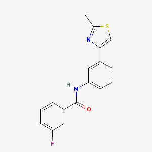 3-fluoro-N-(3-(2-methylthiazol-4-yl)phenyl)benzamide