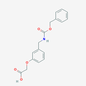 2-[3-(Phenylmethoxycarbonylaminomethyl)phenoxy]acetic acid