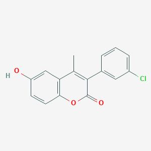 3-(3-Chlorophenyl)-6-hydroxy-4-methylchromen-2-one