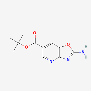 Tert-butyl 2-amino-[1,3]oxazolo[4,5-b]pyridine-6-carboxylate