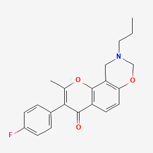3-(4-fluorophenyl)-2-methyl-9-propyl-9,10-dihydrochromeno[8,7-e][1,3]oxazin-4(8H)-one