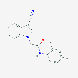 molecular formula C19H17N3O B298401 2-(3-cyano-1H-indol-1-yl)-N-(2,4-dimethylphenyl)acetamide 