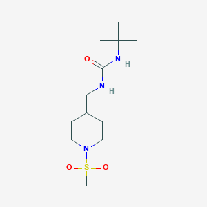 1-(Tert-butyl)-3-((1-(methylsulfonyl)piperidin-4-yl)methyl)urea