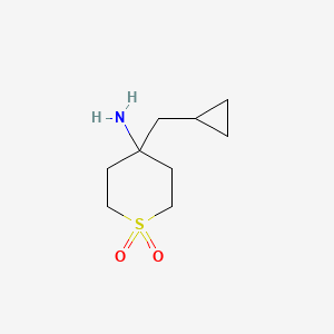 4-Amino-4-(cyclopropylmethyl)-1lambda(6)-thiane-1,1-dione