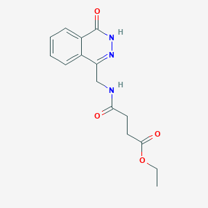 ethyl 4-oxo-4-[(4-oxo-3H-phthalazin-1-yl)methylamino]butanoate