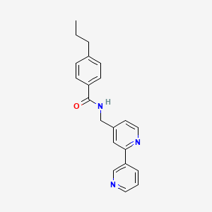 N-([2,3'-bipyridin]-4-ylmethyl)-4-propylbenzamide