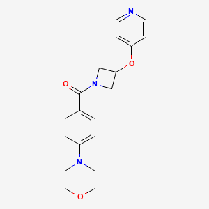 (4-Morpholin-4-ylphenyl)-(3-pyridin-4-yloxyazetidin-1-yl)methanone