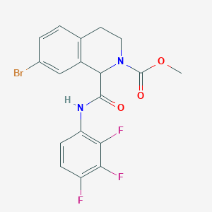 methyl 7-bromo-1-((2,3,4-trifluorophenyl)carbamoyl)-3,4-dihydroisoquinoline-2(1H)-carboxylate