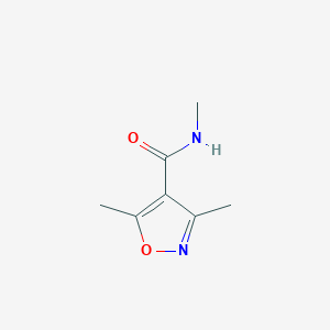 molecular formula C7H10N2O2 B2984052 N,3,5-trimethyl-4-isoxazolecarboxamide CAS No. 478031-36-6