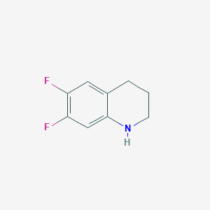 molecular formula C9H9F2N B2984084 6,7-Difluoro-1,2,3,4-tetrahydroquinoline CAS No. 953717-64-1