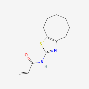 N-(4,5,6,7,8,9-Hexahydrocycloocta[d][1,3]thiazol-2-yl)prop-2-enamide