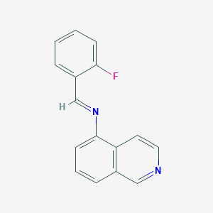 N-[(E)-(2-fluorophenyl)methylidene]-5-isoquinolinamine