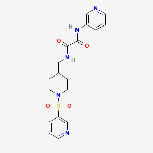 N1-(pyridin-3-yl)-N2-((1-(pyridin-3-ylsulfonyl)piperidin-4-yl)methyl)oxalamide