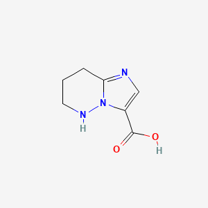 molecular formula C7H9N3O2 B2984130 5,6,7,8-Tetrahydroimidazo[1,2-b]pyridazine-3-carboxylic acid CAS No. 2309444-39-9