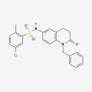 N-(1-benzyl-2-oxo-1,2,3,4-tetrahydroquinolin-6-yl)-5-chloro-2-methylbenzenesulfonamide