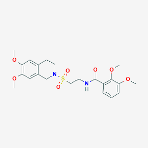 N-(2-((6,7-dimethoxy-3,4-dihydroisoquinolin-2(1H)-yl)sulfonyl)ethyl)-2,3-dimethoxybenzamide