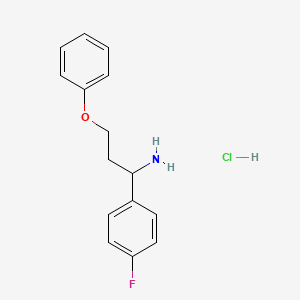 1-(4-Fluorophenyl)-3-phenoxypropan-1-amine hydrochloride