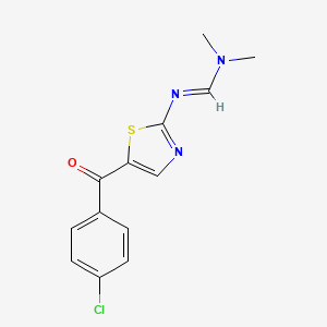 N'-[5-(4-chlorobenzoyl)-1,3-thiazol-2-yl]-N,N-dimethylmethanimidamide