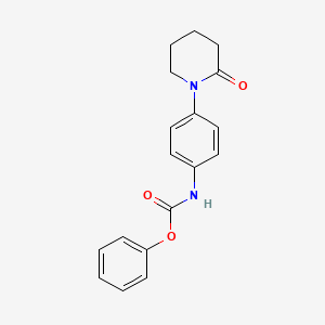 phenyl N-[4-(2-oxopiperidin-1-yl)phenyl]carbamate