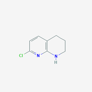 molecular formula C8H9ClN2 B2984297 7-Chloro-1,2,3,4-tetrahydro-1,8-naphthyridine CAS No. 1303588-27-3