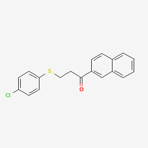 3-[(4-Chlorophenyl)sulfanyl]-1-(2-naphthyl)-1-propanone