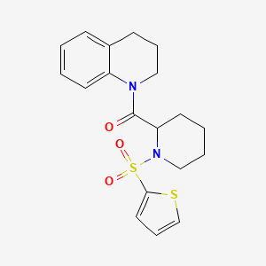 (3,4-dihydroquinolin-1(2H)-yl)(1-(thiophen-2-ylsulfonyl)piperidin-2-yl)methanone